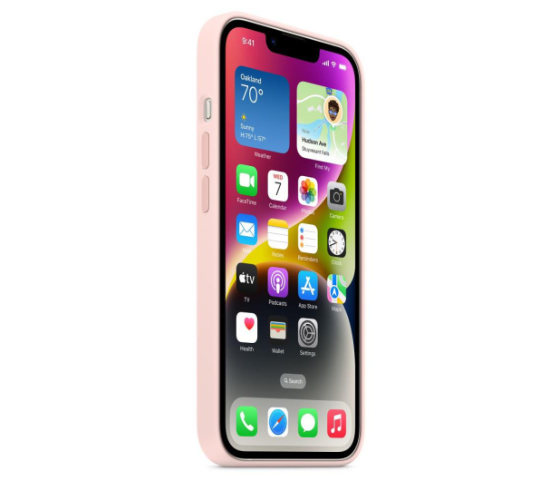 APPLE do iPhone 14 Plus Silicone Case with MagSafe - Chalk Pink - 1070995 - zdjęcie 3